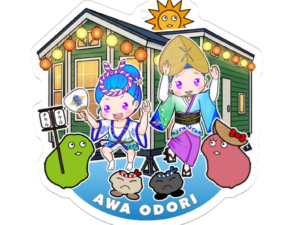 蒼藍アオ×ナウル×KAZオートワークス 阿波おどりアクキー